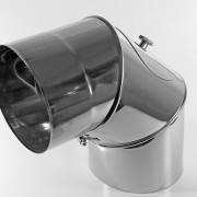 Bogen 0-90 Grad verstellbar - mit Pruefdeckel